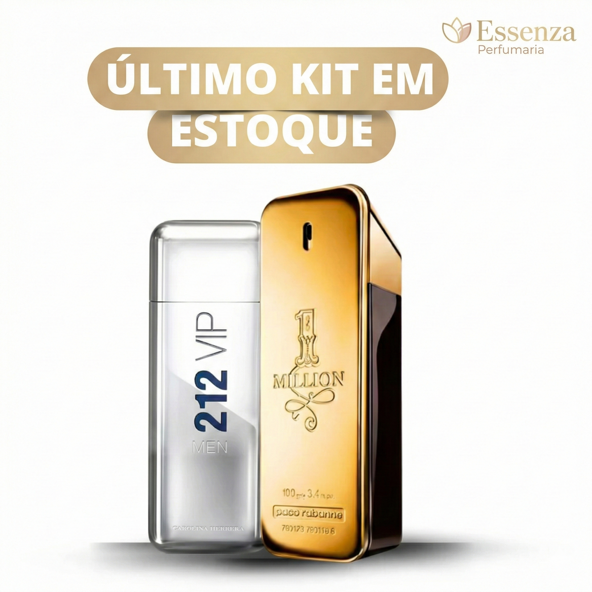 Kit 2 Perfumes Masculinos Importados (100ml cada) One Million l 212 VIP Men l ULTIMO KIT EM ESTOQUE