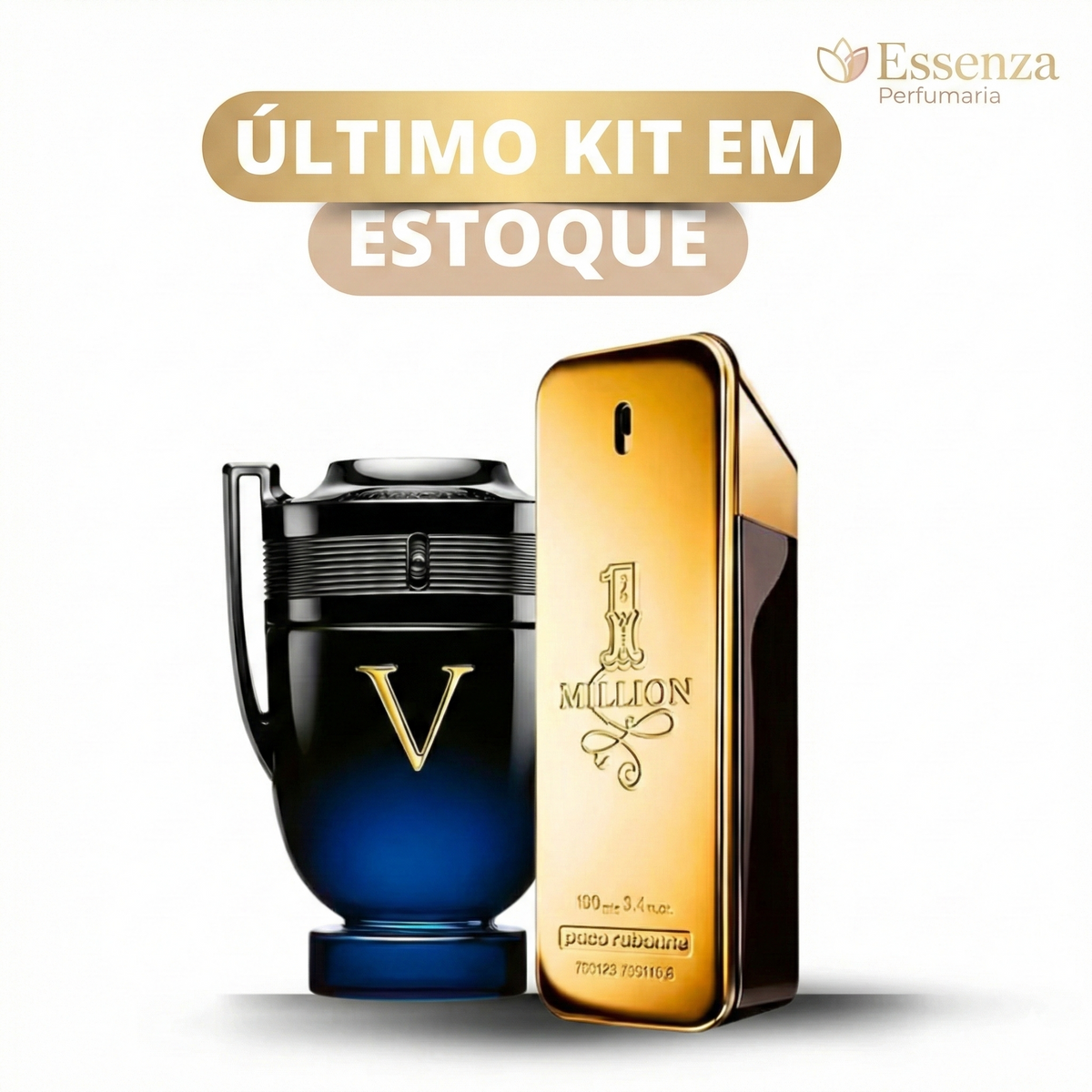 Kit 2 Perfumes Masculinos Importados (100ml cada) One Million  l Invictus